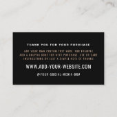Golden Ombré, Modern Hartelijk dank Informatiekaartje (Achterkant)