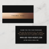 Golden Ombré, Modern Hartelijk dank Informatiekaartje (Voorkant / Achterkant)