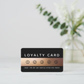 Golden Ombré, Modern Loyalty Card (Staand voorkant)