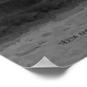 Golden op Bow Bridge in sneeuw Poster (Hoek)