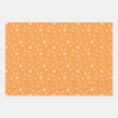 Golden Orange Christmas Forest Village Birds Inpakpapier Vel (Voorkant 2)