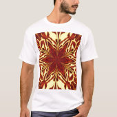 Golden Orange Jasmine Bohemian Floral Graphic T-shirt (Voorkant)