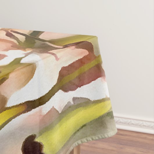 Golden Oranje Californië papavery acrylverf Tafelkleed (Voorbeeld)