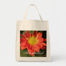 Golden, oranje dagerbloemen. tote bag