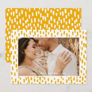 Golden Oranje Dashing Photo Lijst Holiday Kaart