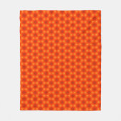 Golden Oranje Honeycomb Hexagon Pattern Fleece Deken (Voorkant)