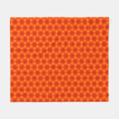 Golden Oranje Honeycomb Hexagon Pattern Fleece Deken (Voorkant (Horizontaal))