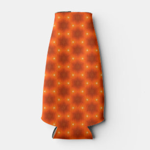 Golden Oranje Honeycomb Hexagon Pattern Flesjeskoeler