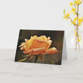 Golden Oranje Roos Scripture Kaart Psalm 145:10 (Gele Bloem)