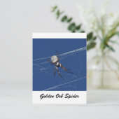 Golden Orb Spider Briefkaart (Staand voorkant)