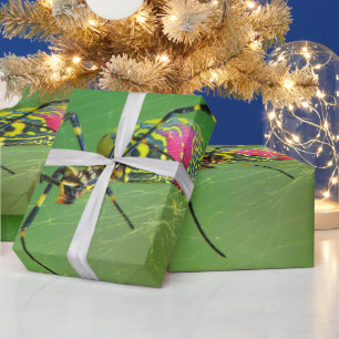 Golden Orb Weaver Spider Wrapping Paper Cadeaupapier