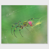Golden Orb Weaver Spider Wrapping Paper Cadeaupapier (Vlak)