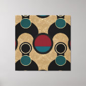 Golden orbit Abstract  Canvas Afdruk (Voorkant)