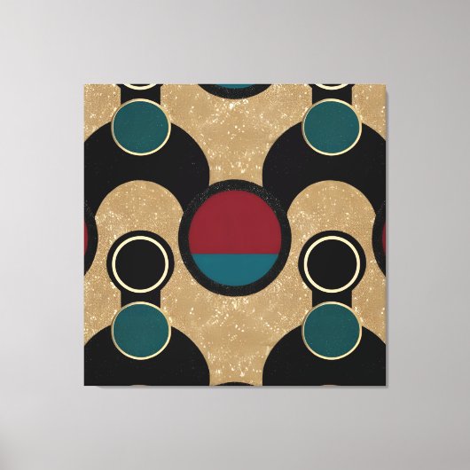 Golden orbit Abstract  Canvas Afdruk (Voorkant)
