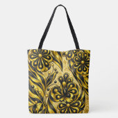 Golden Orbit Bloom Tote Bag (Achterkant)