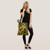 Golden Orbit Bloom Tote Bag (Op model)