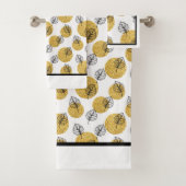 Golden Orbs Bad Handdoek (Insitu)