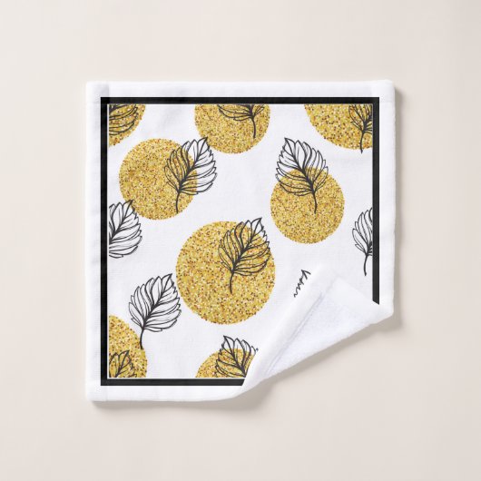 Golden Orbs Bad Handdoek (Wasdoekje)