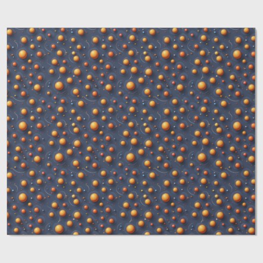 Golden Orbs | Cadeaupapier (Vlak)