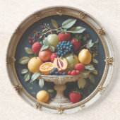 Golden Orchard Round Sandstone Zandsteen Onderzetter (Voorkant)