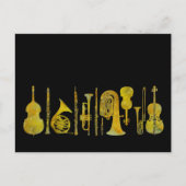 Golden Orchestra Briefkaart (Voorkant)