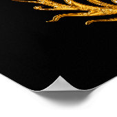 Golden oriental dragon 02 (links) poster (Hoek)