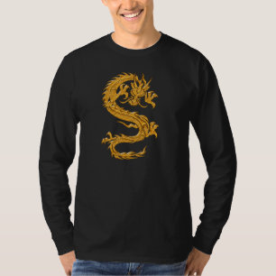 Golden oriental dragon 04 t-shirt