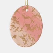 Golden Origami Crane Keramisch Ornament (Rechts)