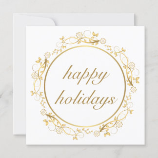 Golden ornament cirkel lijst kerstkaart