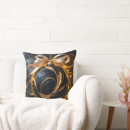 Golden Ornament Glamour Throw Pillow Kussen