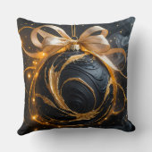 Golden Ornament Glamour Throw Pillow Kussen (Achterkant)
