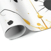 Golden Ornament Joy Christmas Wrap Cadeaupapier (Rol Hoek)