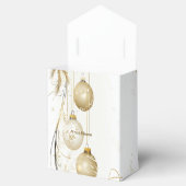 Golden Ornament Kerstfeest Elegant Bedankdoosjes (Geopend)