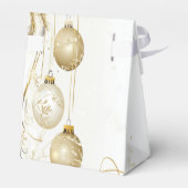 Golden Ornament Kerstfeest Elegant Bedankdoosjes (Achterkant)