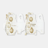 Golden Ornament Kerstfeest Elegant Bedankdoosjes (Uitgevouwen)