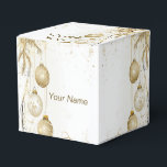 Golden Ornament Kerstfeest Elegant Bedankdoosjes<br><div class="desc">Golden Ornament kerstfeest Elegante fastboxen. Uniek,  mooi,  stijlvol design. Makkelijk te personaliseren. Lettertypestijl,  -grootte en -kleuren kunnen worden gewijzigd. Overeenkomende objecten beschikbaar.</div>