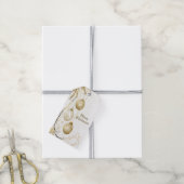 Golden Ornament Kerstfeest Elegant Cadeaulabel (Met Touw)