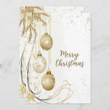 Golden Ornament Kerstfeest Elegant