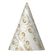 Golden Ornament Kerstfeest Elegant Feesthoedjes (Links)