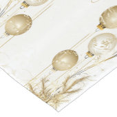 Golden Ornament Kerstfeest Elegant Korte Tafelloper (Hoek)