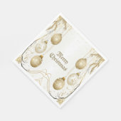 Golden Ornament Kerstfeest Elegant Servet (Hoek)