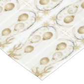 Golden Ornament Kerstfeest Elegant Tafelkleed (Gekanteld)