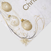 Golden Ornament Kerstfeest Elegant Tissuepapier (Detail)