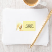 Golden Ornament-kerstlabel Etiket (Insitu)