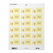 Golden Ornament-kerstlabel Etiket (Full Sheet)