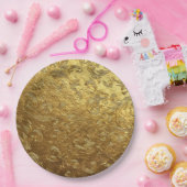 Golden ornament papieren bordje (Feest)