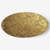 Golden ornament pattern papieren bordje (Gekanteld)