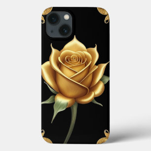 Golden Ornamental Lijst met Floral Motif Case-Mate iPhone Case
