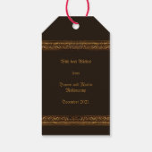 Golden Ornamental met je Monogram Cadeaulabel (Achterkant)