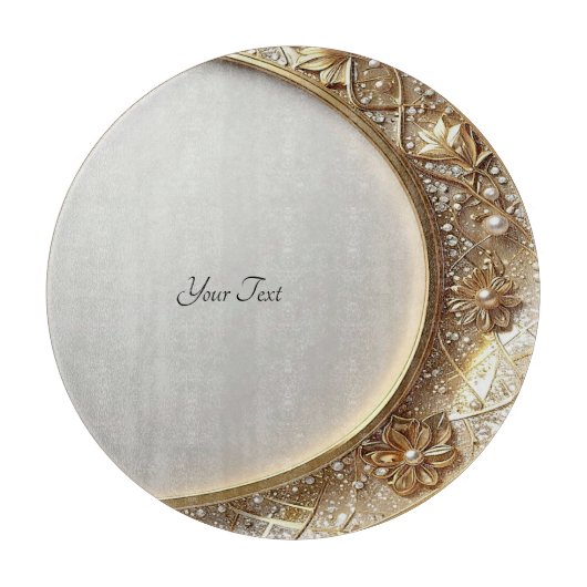 Golden Ornate Cutting Board Snijplank (Voorkant)